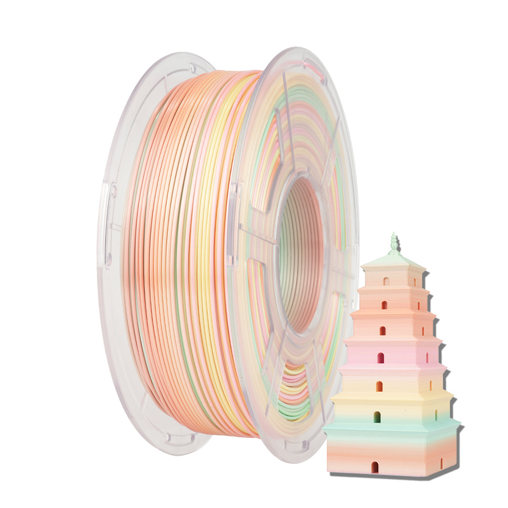 [MOQ: 3KG] PLA, SILK, PETG Rainbow Filament 3D Printer Filament 1KG